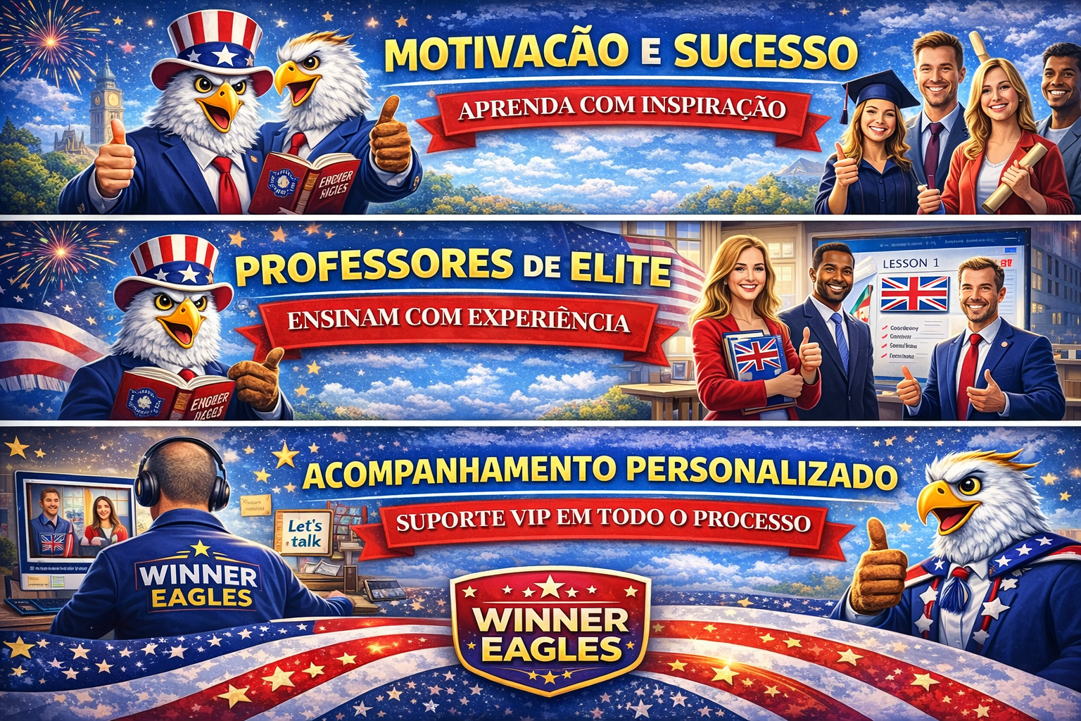 Nova turma Winner Eagles — Banner 2